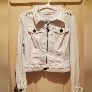 Baby Phat White Jacket with Zipper Charm